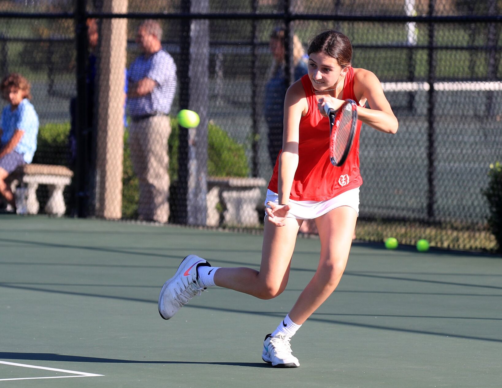 Class 2 girls tennis quarterfinal: Parkway Central 5, Cor Jesu 4